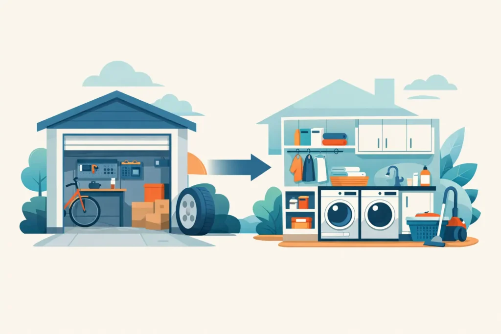 Garage Conversion into Utility Room Ideas