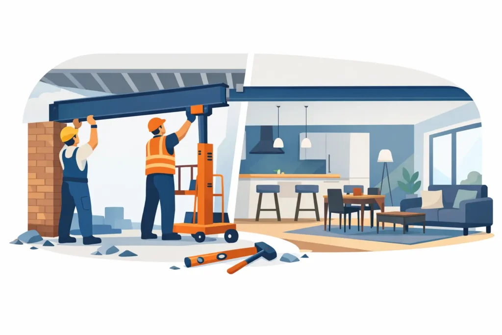 RSJ Installation for Open Plan Living Explained
